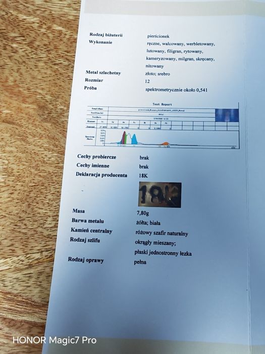 Pierścionek, złoto 14k, rubiny.