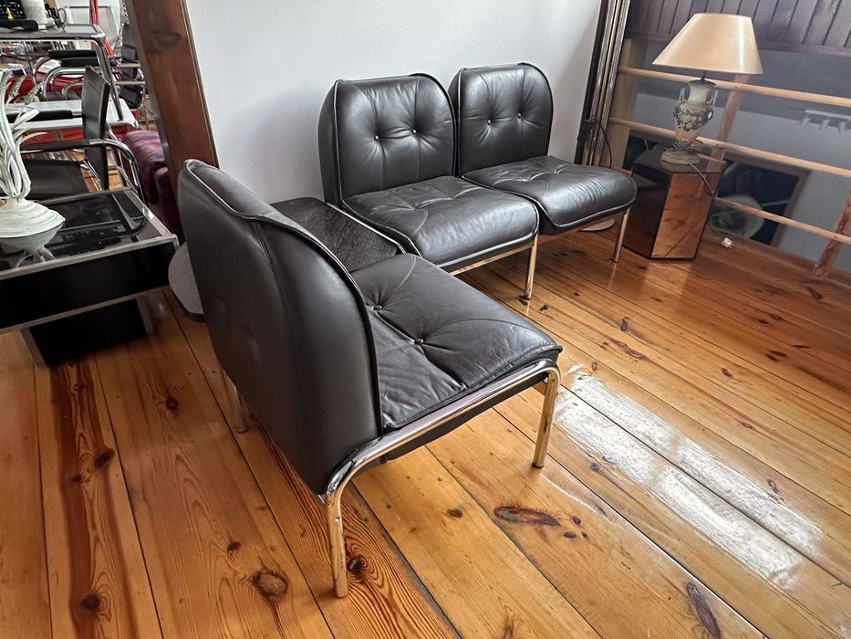 Girsberger zestaw mebli: sofa, fotel, stolik. Hans Eichenberger