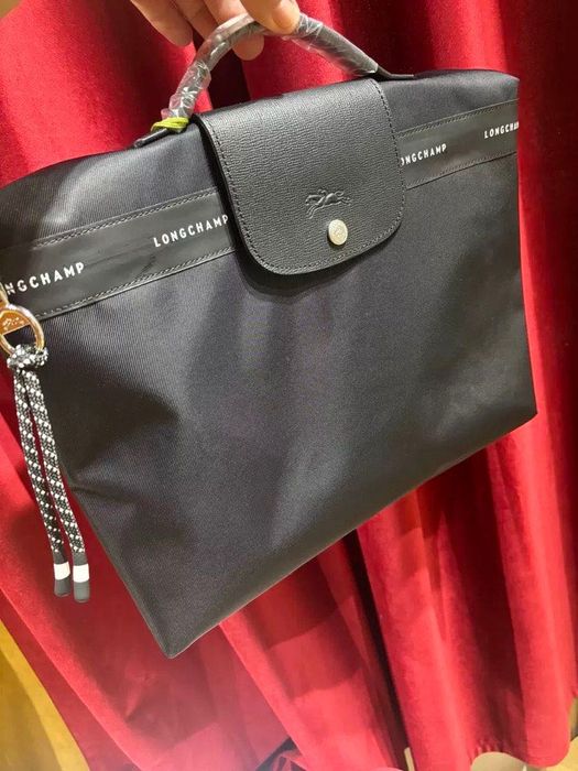 100% authentic Longchamp Black Briefcase