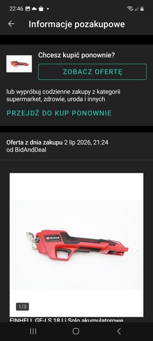 Narzędzia akumulatorowe einhell i inne