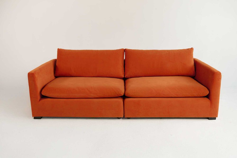 Sofa designerska – outlet – jak nowa - 265 cm szerokość