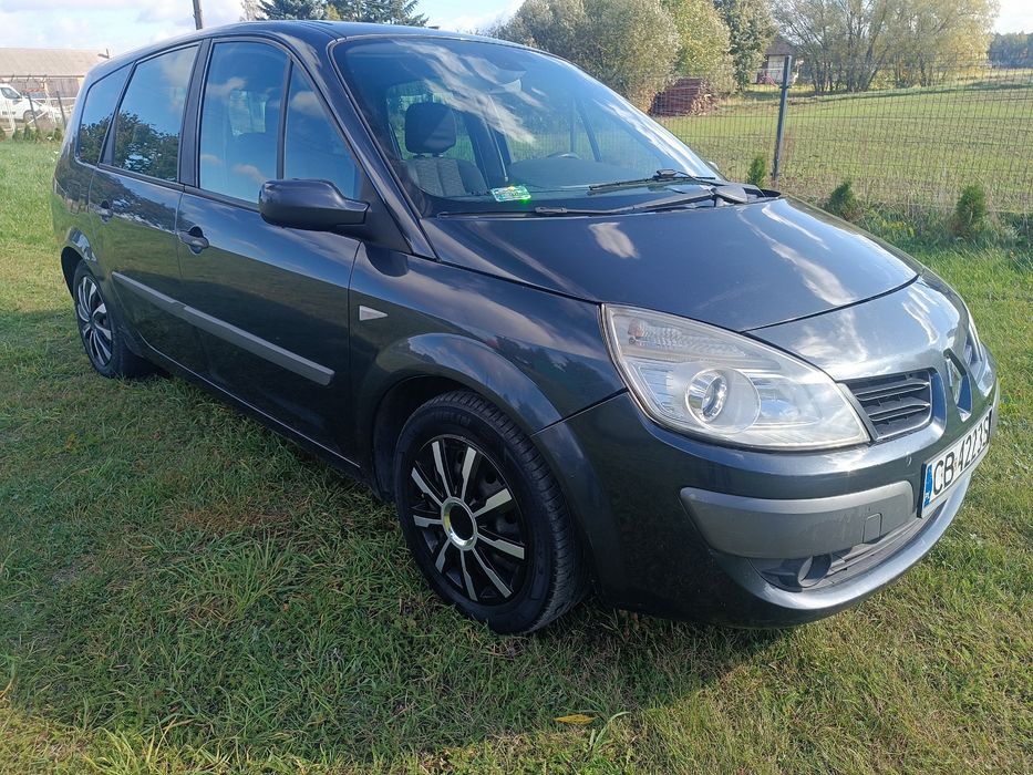 Grand scenic 1.9dci,automat,7osobowy, klimatyzacja,hak,opony zimowe,