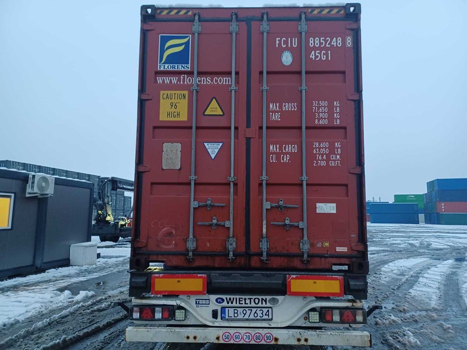 Kontener morski 40 DV/HC 12metrowy - tani transport!
