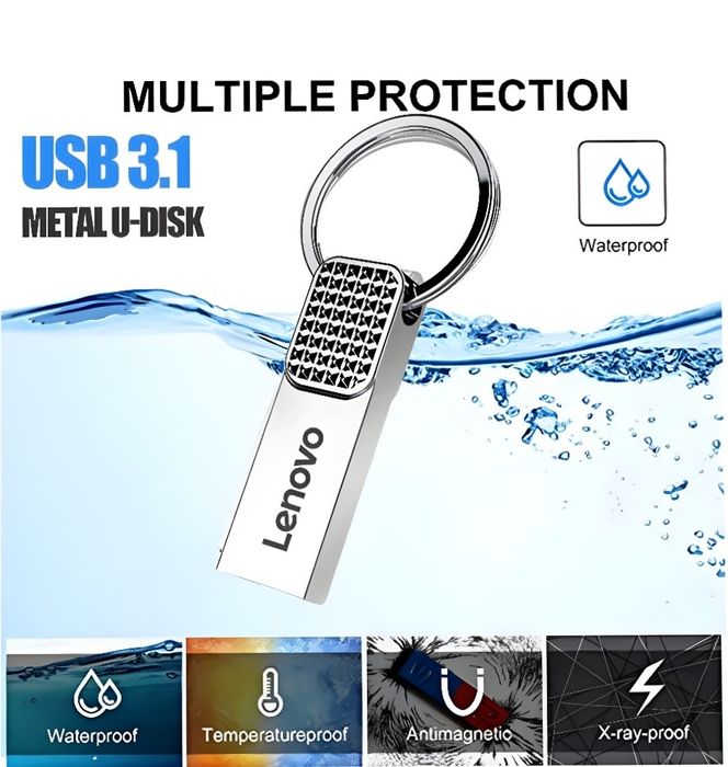 LENOVO USB 3.1  2TB водонепроницаемая флешка оригинал