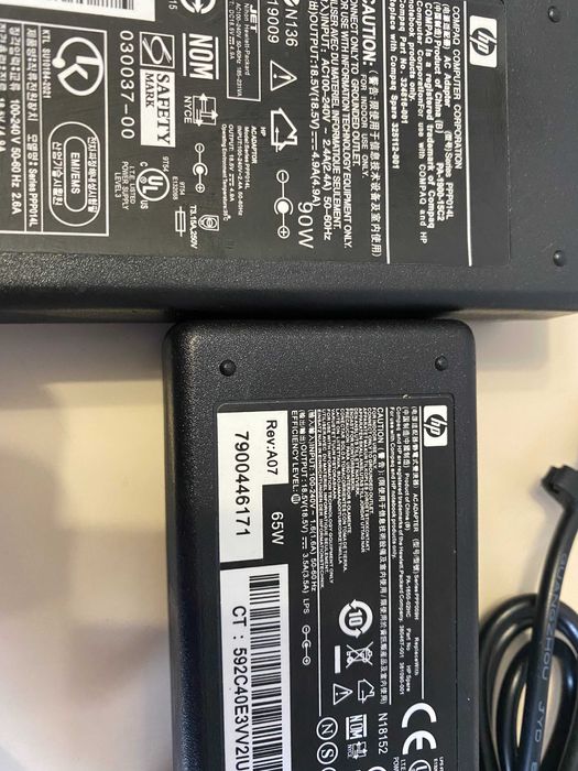 Зарядки, Блоки живлення для ноутбуків HP (Hewlett-Packard) 60W, 90W