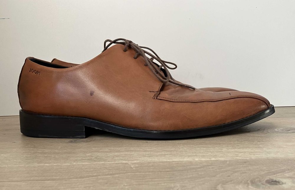 Joop buty męskie półbuty, skóra, brązowe roz. 44