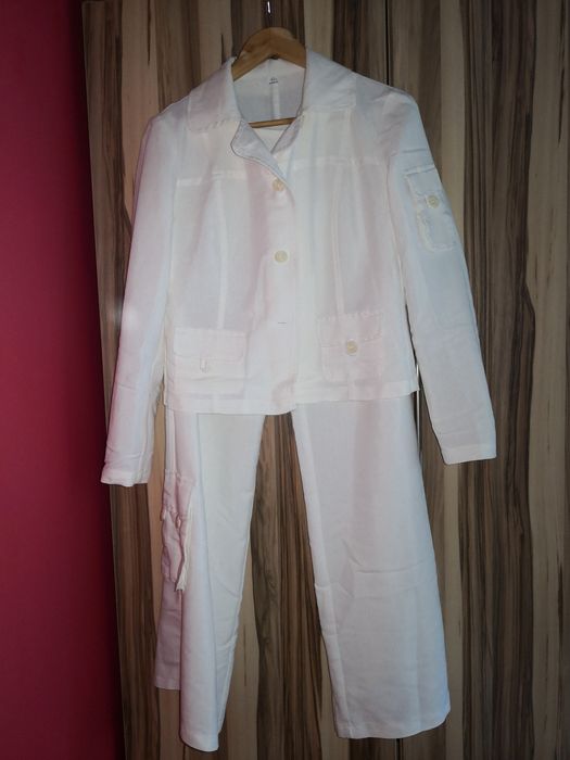 Komplet damski lniany