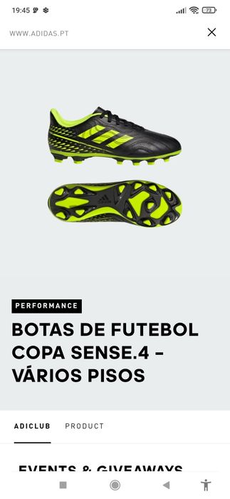 Botas de Futebol Copa Sense.4 criança, ADIDAS