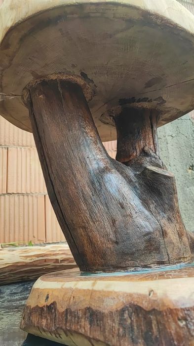 Stolik z litego dębu 54cm