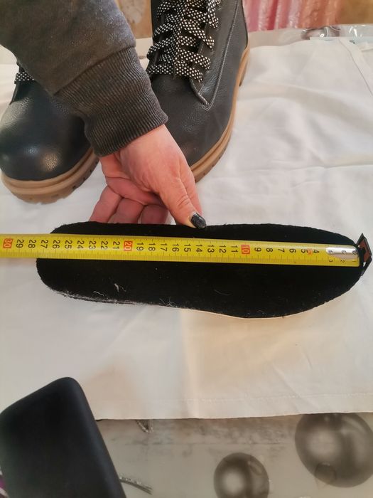 Ботинки кожаные овчина