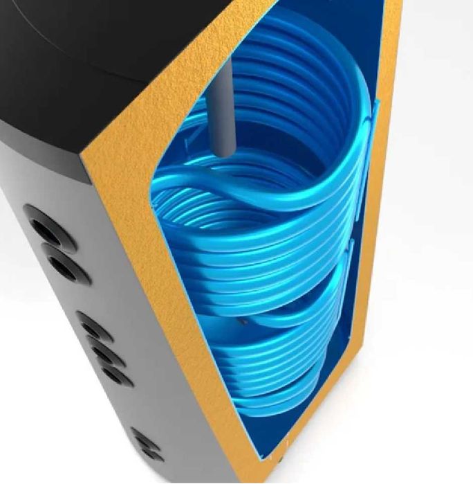 Zasobnik, bojler 200l. emaliowany z 2 wężownicami