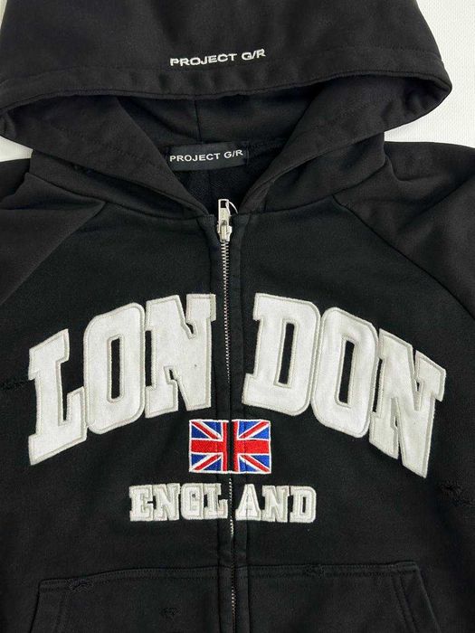 Project GRAILZ G/R gr кофта худи черная зипка худі чорна зіпка