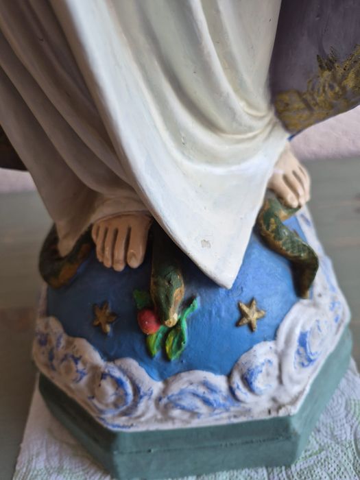 Duża Figura Matki Bożej Gipsowa ok 67 cm