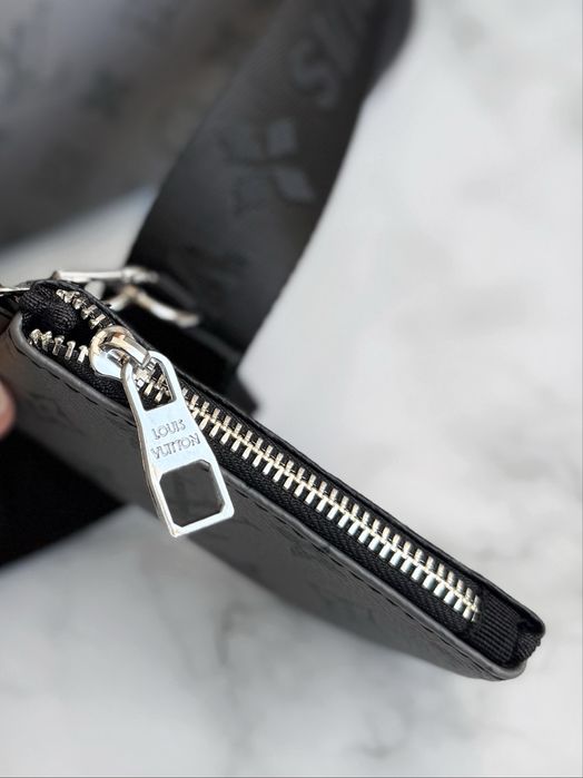 Сумка мужская серая Louis Vuitton trio чоловіча луі вітон сіра