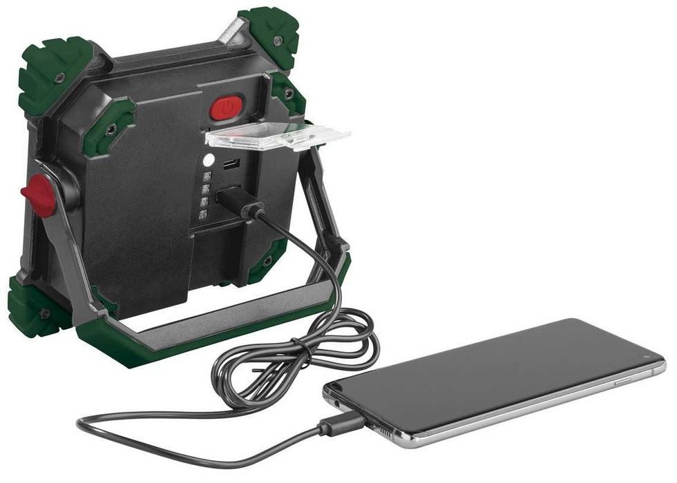 Мощный фонарь Powerbank 3500 мАч прожектор светодиодный акумуляторний