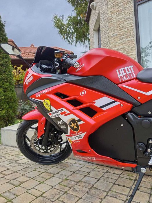 Электромотоцикл 120км/ч Ninja R 2950W LiOn Електробайк 55AH 2026 Сірий