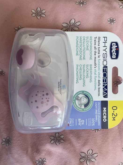 Продам пустушку chicco micro силіконова 0-2 місяця