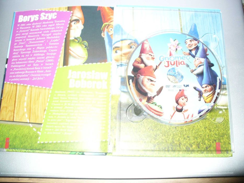 Płyta DVD bajki -Gomeo i Julia ,książka i film