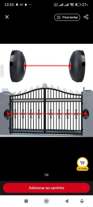 ALARME com feixe infravermelho