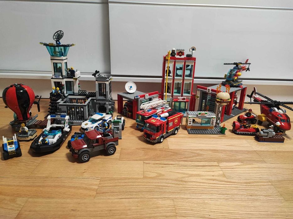 Klocki Lego policja i straż pożarna - okazyjna cena!