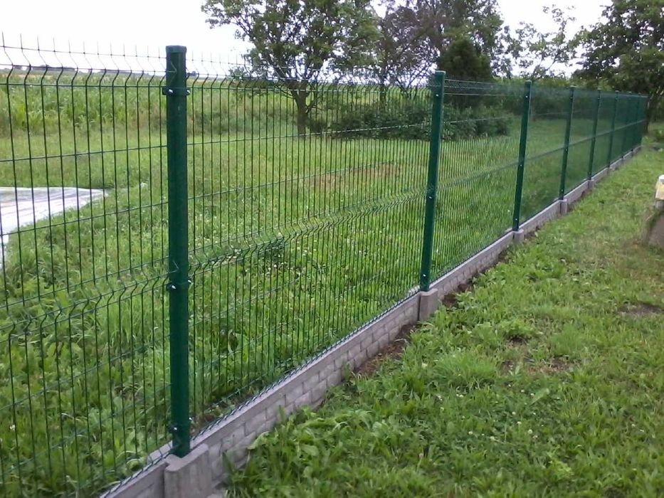 Ogrodzenie panelowe 1,53m oc+ral z płyta prefabrykowaną +tr