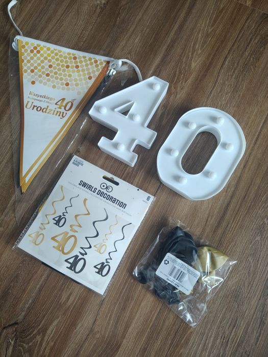 Dekoracje na 40 urodziny