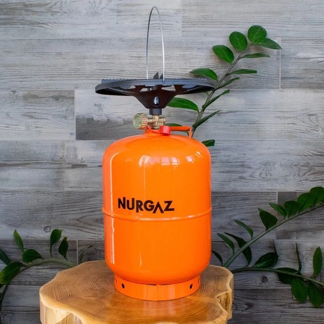 Балон газовий 12л з пальником NURGAZ туристический Балон газовый 12л