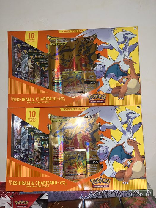Pokemon reshiram & charizard GX premium collection CENA ZA JEDEN