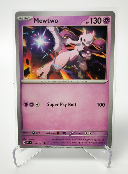 Mewtwo 059/142 karta pokemon Stellar Crown