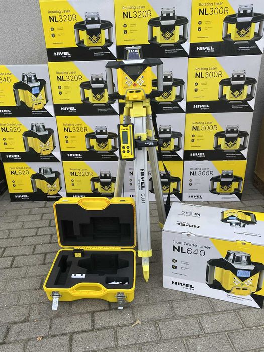 Nivel System NL640 640R Digital RD600 Niwelator Statyw SJJ1 Łata LS-24