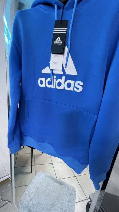 Чоловіче худі Adidas | Синє | Фліс | Розміри S–2XL