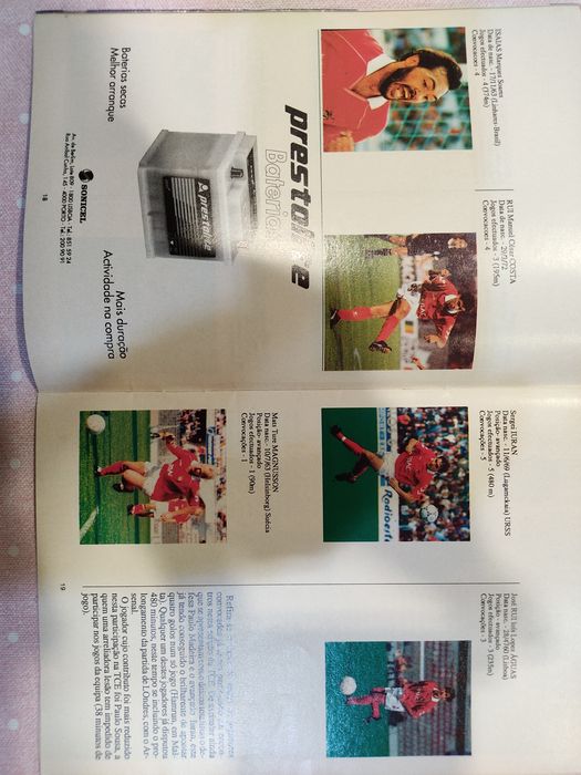 Guia dos campeões Benfica dezembro 1991