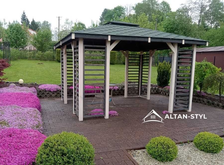 Altany, altanki, wiaty, altana ogrodowa POLA 3x3m PRODUCENT
