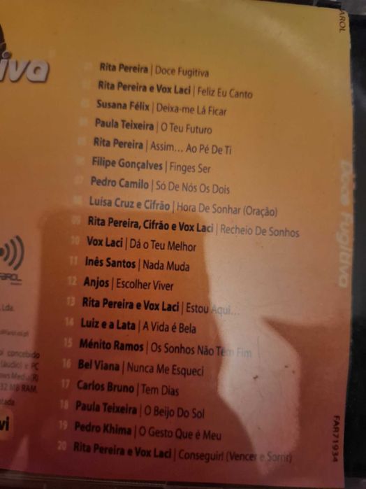 Vendo cd doce fugitiva
