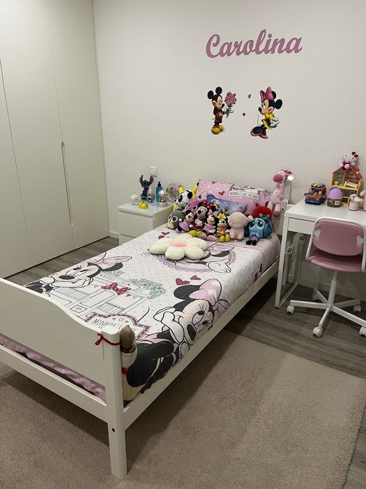 Cama solteiro Branca