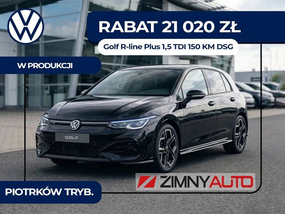 Volkswagen Golf R-line Plus 2.0TDI 150KM DSG/ Zamówiony / Hak / Rabat 21 020PLN