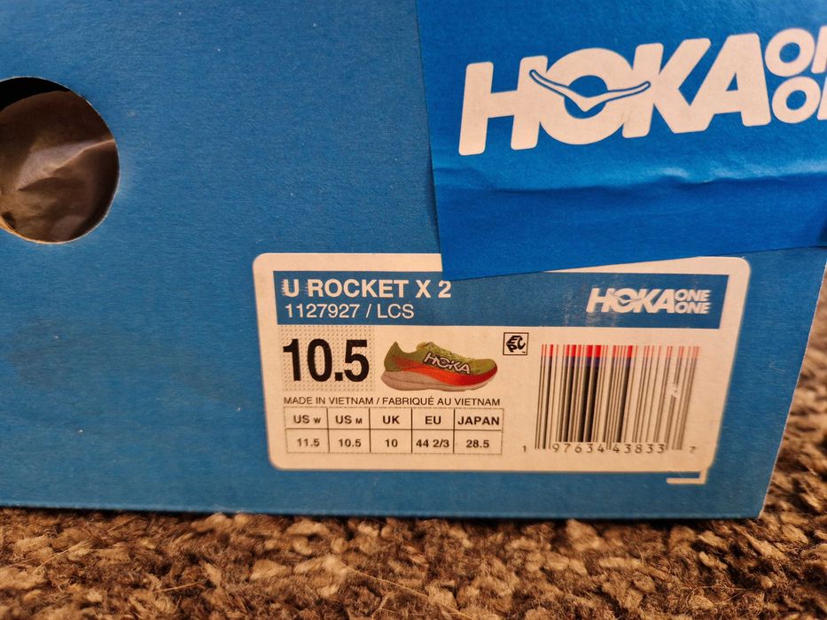 Hoka Rocket 2. Tenis de Corrida como novos. 44 2/3