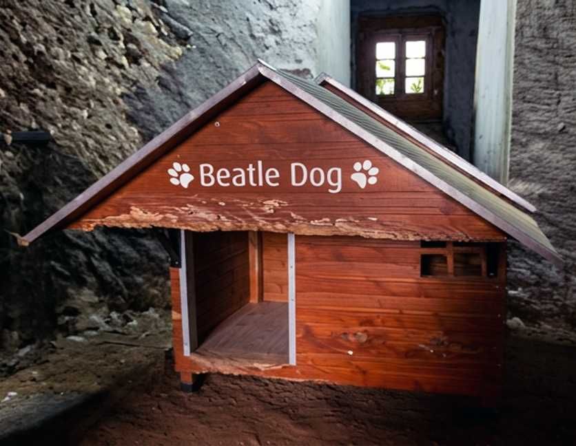 Casota de madeira para cão – grande e robusta