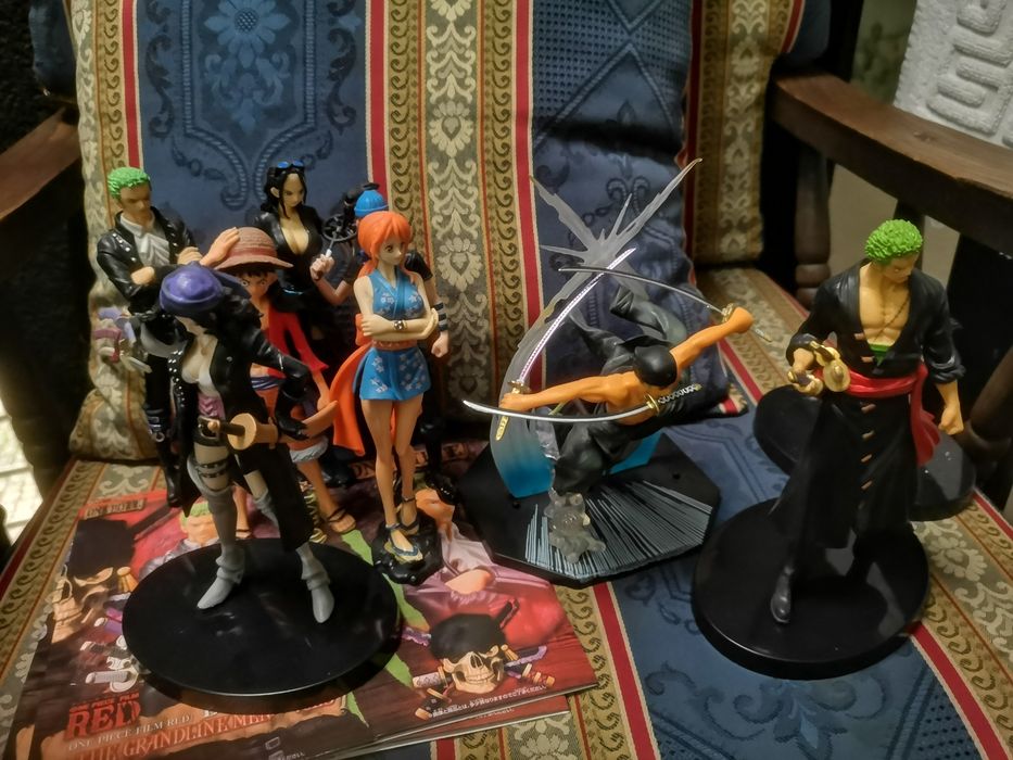 Figuras Anime série One Piece com cerca de 15 a 17cm como novas