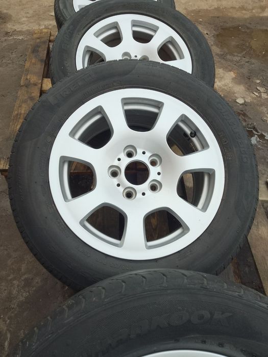 Диски БМВ 5ой серии/Хюндай H1;R16/5×120/7.5J/ET20 + шины 225/55;летние
