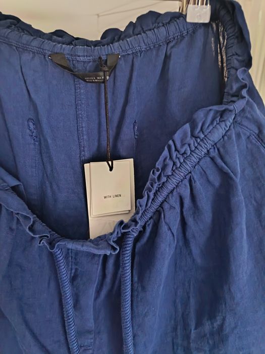 Zara nowe spodnie z lnu L