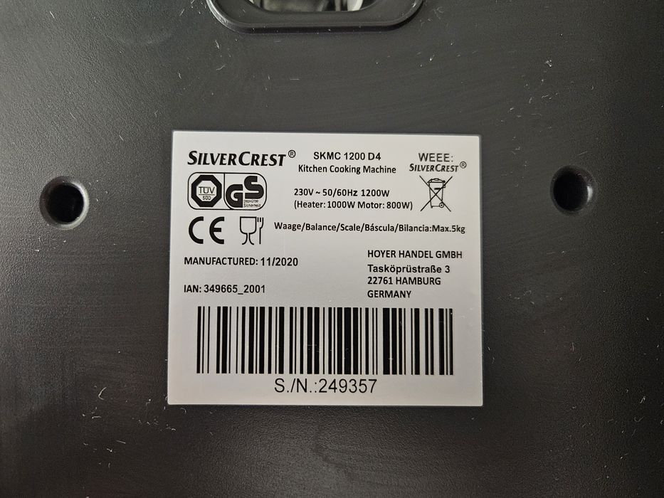 SilverCrest Monsieur Cuisine SKMC 1200 D4 (Lidlomix)