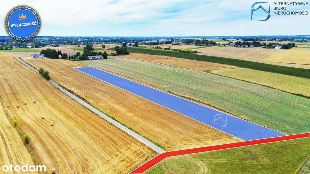 Działka 50 arów z potencjałem zmiany na budowlaną