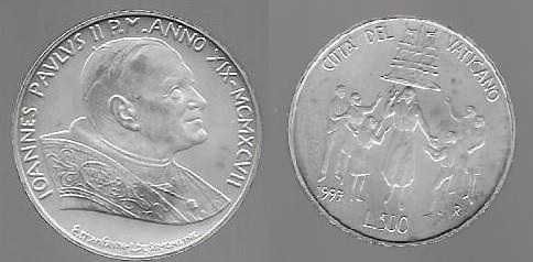 Vaticano - - - "XII Conferência Mundial Juventude" - - -Moeda de Prata