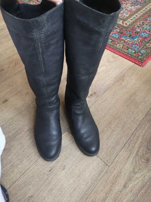 Сапоги кожа еврозима 38 р б/у торг