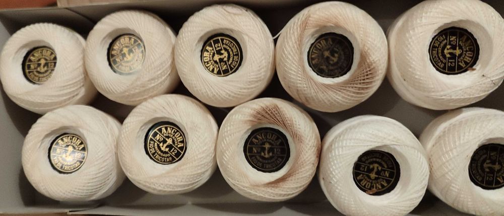 Novelos Âncora e DMC para Crochet