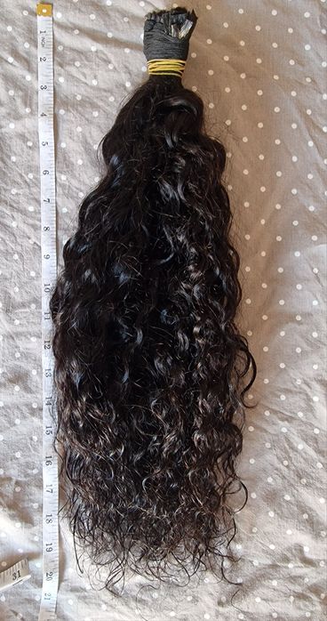 Cabelo humano cacheado