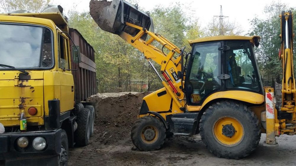 Услуги экскаватора (гидромолот)+ самосвалы 10-30т.