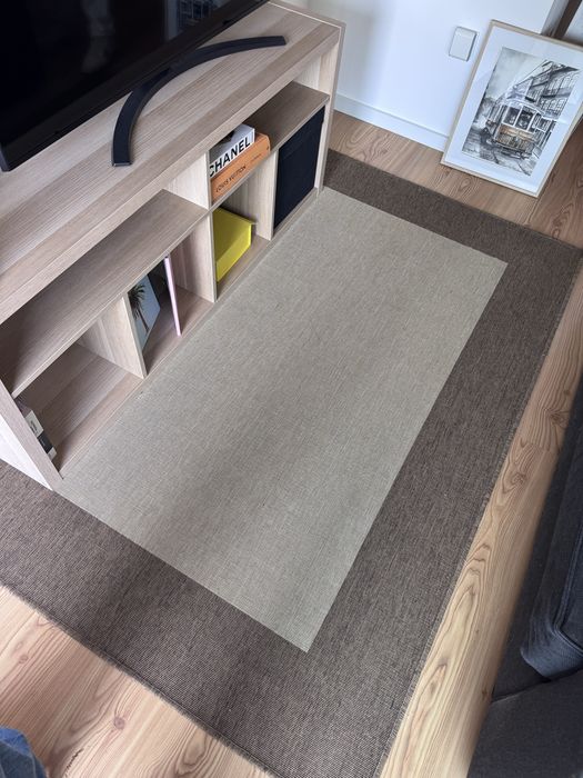 Tapete ikea castanho e beje