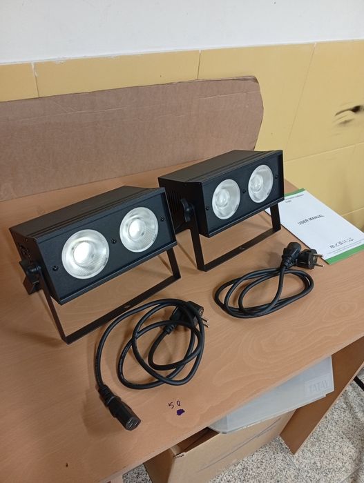 2 mini cobes/blinders LED 100W Novos!